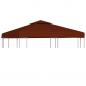 Preview: ARDEBO.de - Pavillon-Dachplane mit Kaminabzug 310 g/m² 3x3 m Terrakotta