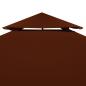 Preview: Pavillon-Dachplane mit Kaminabzug 310 g/m² 3x3 m Terrakotta