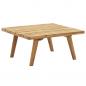 Preview: Garten-Fußhocker mit Auflage 60×60×29 cm Akazie Massivholz