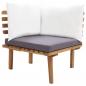 Preview: 5-tlg. Garten-Lounge-Set Massivholz Akazie