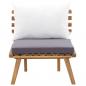 Preview: 5-tlg. Garten-Lounge-Set Massivholz Akazie