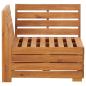 Preview: Modular-Sofa-Eckelement 1 Stk. mit Kissen Akazien Massivholz