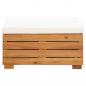 Preview: ARDEBO.de - Modular-Fußhocker 1 Stk. mit Kissen Massivholz Akazie