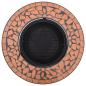 Preview: Feuerstelle Mosaik Keramik Terracotta 68 cm