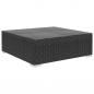 Preview: 9-tlg. Garten-Lounge-Set mit Auflagen Poly Rattan Schwarz