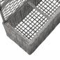 Preview: Hochbeet mit Rankgitter 3 Töpfe 83×30×130cm Poly Rattan Grau
