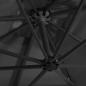 Preview: Ampelschirm mit LED-Leuchten und Stahlmast 250x250cm Anthrazit