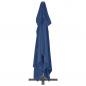 Preview: Ampelschirm mit Aluminium-Mast 4x3 cm Azurblau