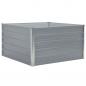 Preview: Hochbeet 100 x 100 x 45 cm Verzinkter Stahl Grau