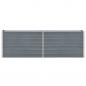 Preview: Hochbeet Verzinkter Stahl 240x40x77 cm Grau