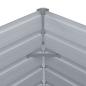 Preview: Hochbeet Verzinkter Stahl 240x40x77 cm Grau