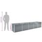 Preview: Garten-Hochbeet Verzinkter Stahl 400×80×77 cm Grau