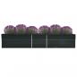 Preview: ARDEBO.de - Garten-Hochbeet Verzinkter Stahl 400x80x77 cm Anthrazit