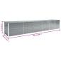 Preview: Garten-Hochbeet Verzinkter Stahl 480x80x77 cm Grau