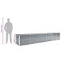 Preview: Garten-Hochbeet Verzinkter Stahl 480x80x77 cm Grau