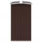 Preview: Brennholzlager Verzinkter Stahl 330 x 92 x 153 cm Braun