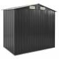 Preview: Gartenhaus mit Regal Anthrazit 205x130x183 cm Eisen