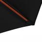 Preview: Sonnenschirm mit Holz-Mast 300 x 258 cm Schwarz