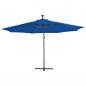 Preview: Ampelschirm mit Alu-Mast 350 cm Blau