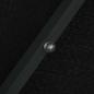 Preview: Ampelschirm mit LED-Leuchten und Stahlmast 300 cm Schwarz