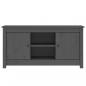 Preview: TV-Schrank Grau 103x36,5x52 cm Massivholz Kiefer