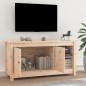 Preview: TV-Schrank 103x36,5x52 cm Massivholz Kiefer