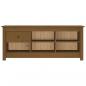 Preview: Schuhschrank Honigbraun 110x38x45,5 cm Massivholz Kiefer