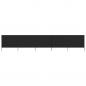 Preview: ARDEBO.de - 5-teiliges Windschutzgewebe 600 x 80 cm Schwarz 