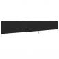 Preview: 5-teiliges Windschutzgewebe 600 x 80 cm Schwarz 