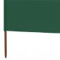 Preview: 5-teiliges Windschutzgewebe 600 x 160 cm Grün
