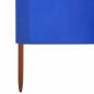 Preview: 6-teiliges Windschutzgewebe 800 x 160 cm Azurblau