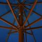 Preview: Sonnenschirm mit Holzmast 330 cm Azurblau