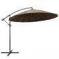 Preview: ARDEBO.de - Ampelschirm Taupe 3 m Aluminium-Mast