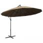 Preview: Ampelschirm Taupe 3 m Aluminium-Mast