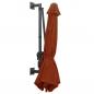 Preview: Sonnenschirm Wandmontage mit Metallmast 300 cm Terracotta-Rot
