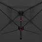 Preview: Doppelsonnenschirm mit Stahlmast 250×250 cm Anthrazit 