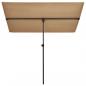 Preview: Sonnenschirm mit Aluminium-Mast 180 x 110 cm Taupe 