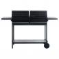 Preview: Gas- und Holzkohle-Grill mit 2 Brennern