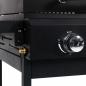 Preview: Gas- und Holzkohle-Grill mit 2 Brennern