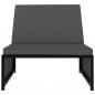 Preview: Outdoor-Lehnstühle 2 Stk. mit Tisch Schwarz Poly-Rattan