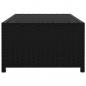 Preview: Outdoor-Lehnstühle 2 Stk. mit Tisch Schwarz Poly-Rattan