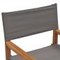 Preview: ARDEBO.de - Regiestuhl Massivholz Teak Grau