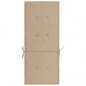 Preview: Gartenstuhlauflagen für Hochlehner 4Stk. Beige 120x50x3cm Stoff