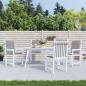 Preview: ARDEBO.de - Gartenstuhlauflagen für Niedriglehner 4 Stk. Grau Oxford-Gewebe
