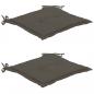 Preview: Gartenstuhl-Kissen 2 Stk. Anthrazit 50x50x3 cm Oxford-Gewebe