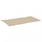 Preview: Gartenbank-Auflage Beige 120x50x3 cm Oxford-Gewebe