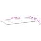 Preview: Gartenbank-Auflage Beige 120x50x3 cm Oxford-Gewebe