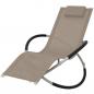 Preview: ARDEBO.de - Sonnenliege Geometrisch Stahl Taupe