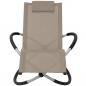 Preview: Sonnenliege Geometrisch Stahl Taupe