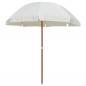 Preview: ARDEBO.de - Sonnenschirm mit Stahlmast 240 cm Sandfarben